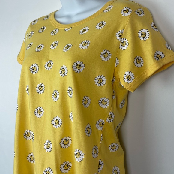 Yellow Daisy Print Women's Top XS - Picture 5 of 8
